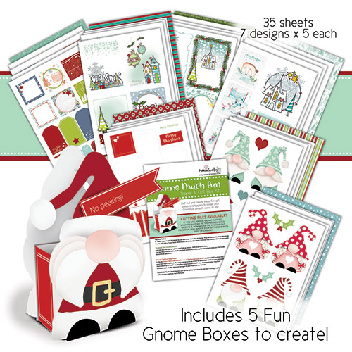Polkadoodles Gnome Much Fun Print And Cut Download Kit