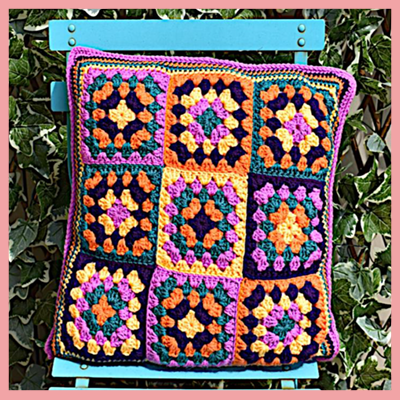 Create and Craft Courses - Crochet Granny Square Cushion