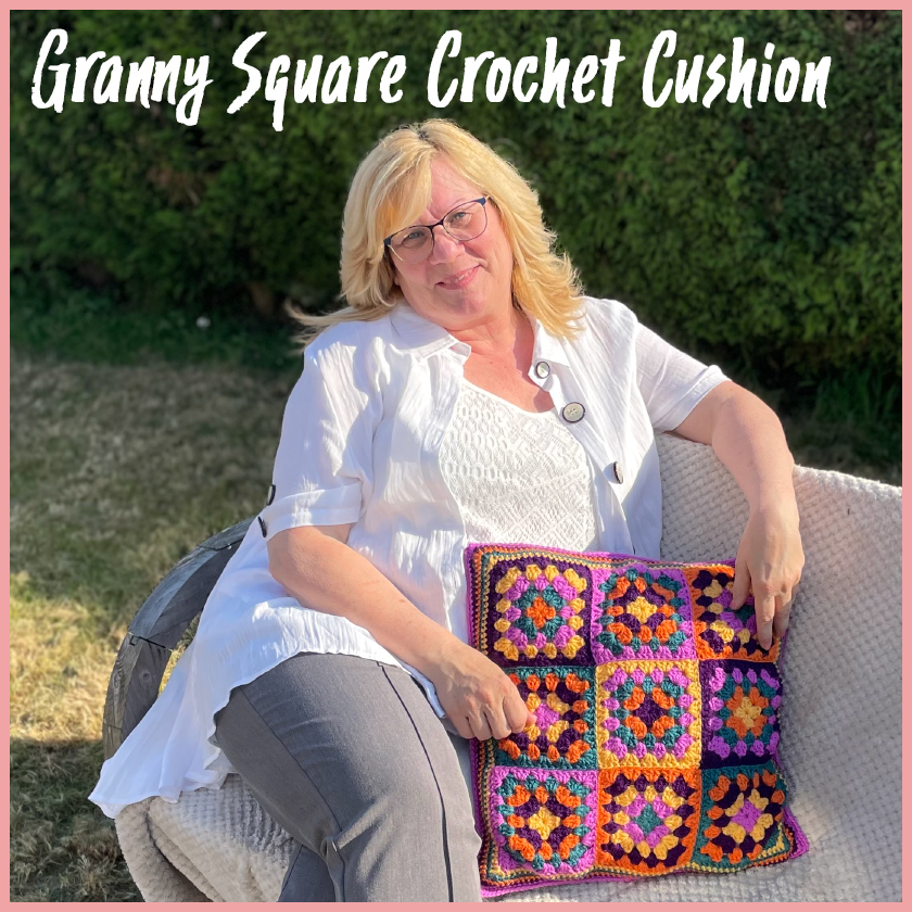 The Granny Square Crochet Cushion Craft Course By Mandy Cameron