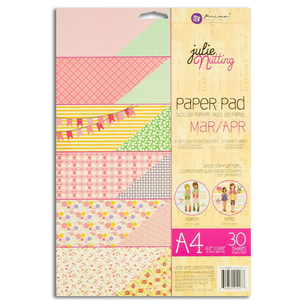 Prima Julie Nutting A4 Paper Pad Pick N Mix - Choose any 2 - 131135