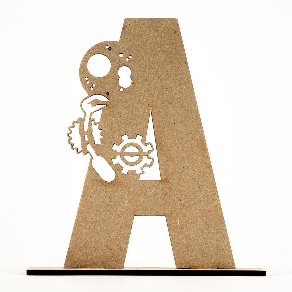 Samantha K Crafts 6 x Mechanical Standing Letters & Numbers - Pic - 971699