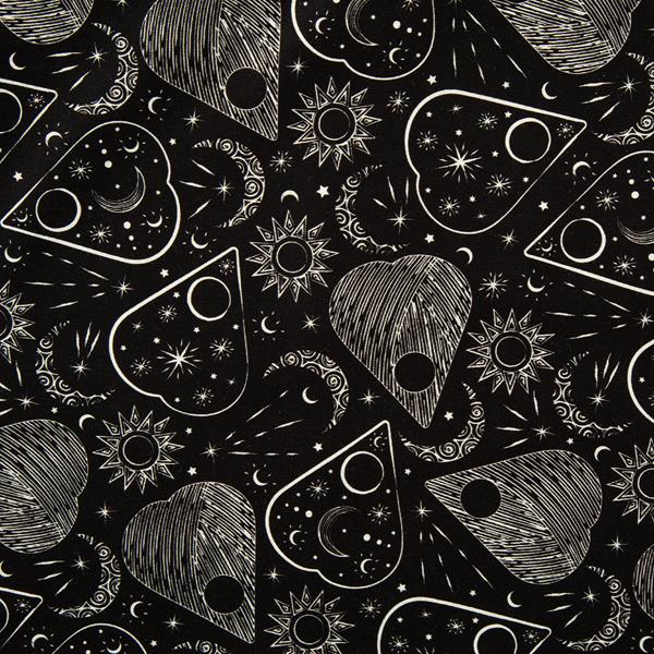 The Craft Cotton Co Gothic Halloween Astrology 1m Fabric Piece - 000891