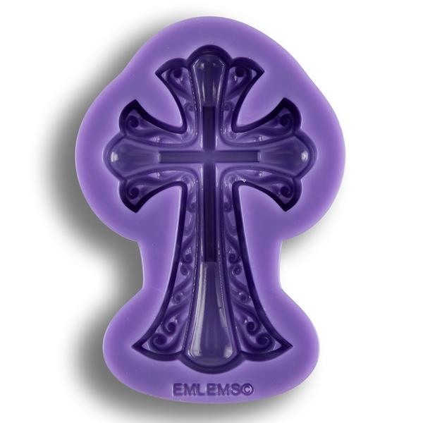 Emlems Ornate Cross Silicone Mould - 001058