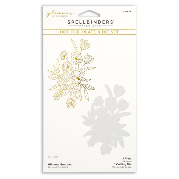 Spellbinders Sealed For Summer - Glimmer Bouquet Glimmer Plate &  - 002271