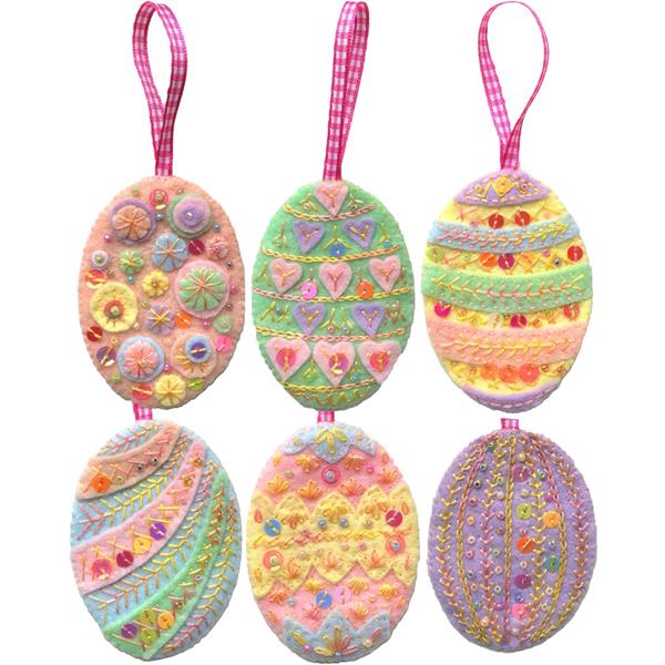 Egg　Dizzy　Kit　Creative　Easter　Decorations　Embroidery