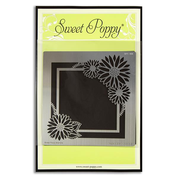 Sweet Poppy Metal Stencil - Daisy Square - 005547