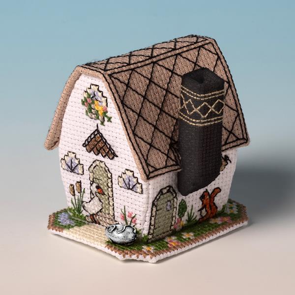 Nutmeg Little Dell Doodle Cottage Cross Stitch Kit - 005597