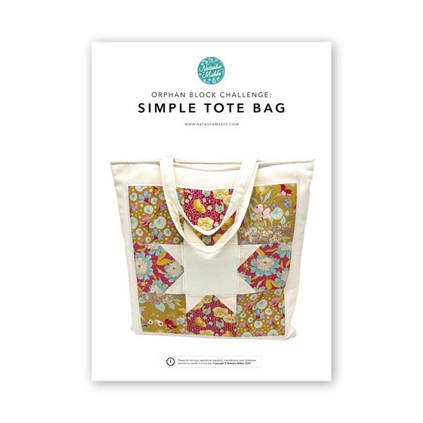 Natasha Makes Simple Tote Bag Pattern - 008517
