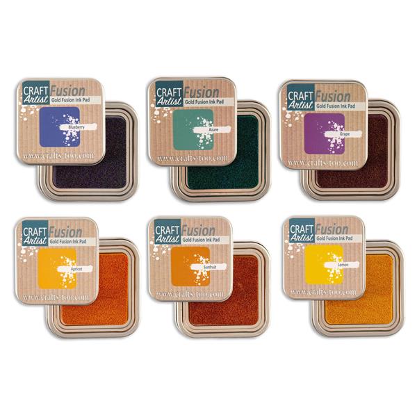 Craft Artist Gold Reactive Fusion Ink Collection - Autumn & Winte - 014734