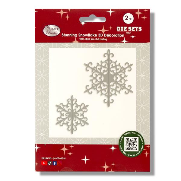 Craft Buddy Stunning Snowflake 3D Decoration Die Set - 016058