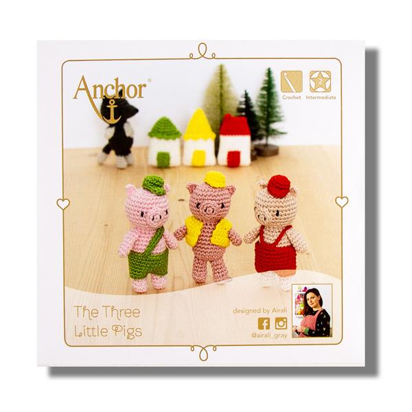 Anchor Creativa Three Little Pigs Amigurumi Crochet Kit - 016885