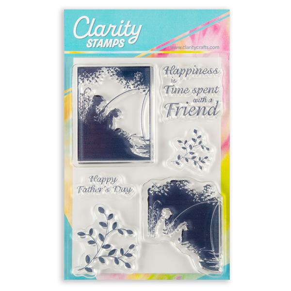 Clarity Crafts Time with a Friend 2 Way Overlay A6 Stamp Set - 6  - 018597