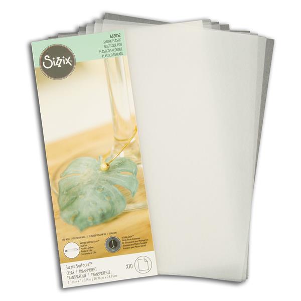 Sizzix Accessory Sheets Shrink Plastic - 10 A4 Sheets - 019570
