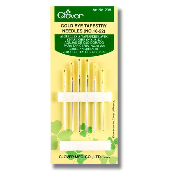 Clover Gold Eyes Tapestry Needles - No.18-22 - 022459