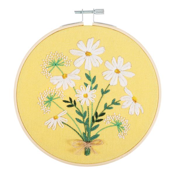 Trimits Daisies Embroidery Kit with Hoop - 025077