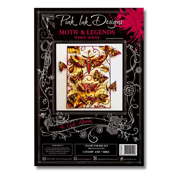 Pink Ink Designs A Cut Above Stamp & Die Set - Moths & Legends -  - 025110