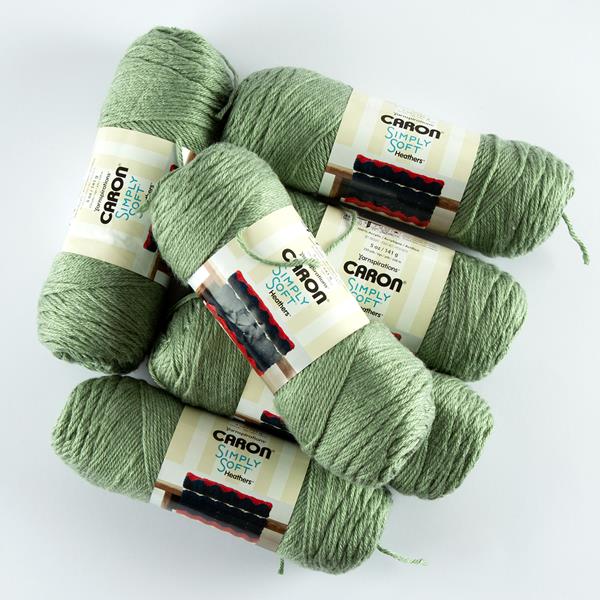 Caron Simply Soft Aran Woodland Heathers Yarn Pack - Includes 6 x - 025234