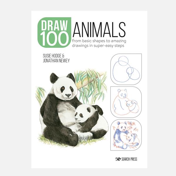 How to Draw 100 Animals Book By Susie Hodge & Jonathan Newey - 026486