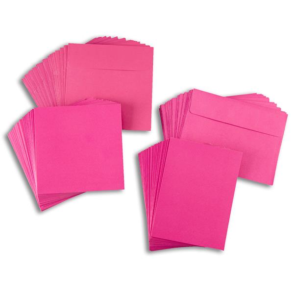 Stamps By Me 50 Fuchsia Blank Cards & Envelopes - 25 x 7x7"& 25 x - 028951