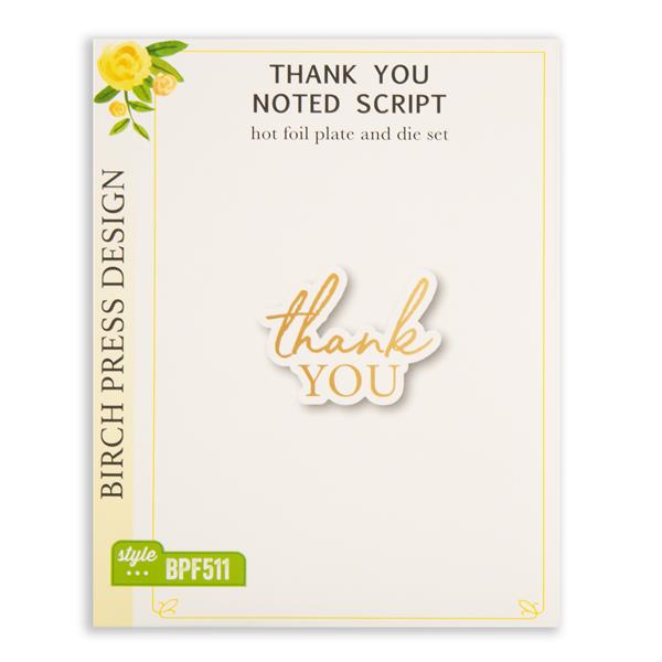 Memory Box Hot Foil Plate - Thank You - 035642