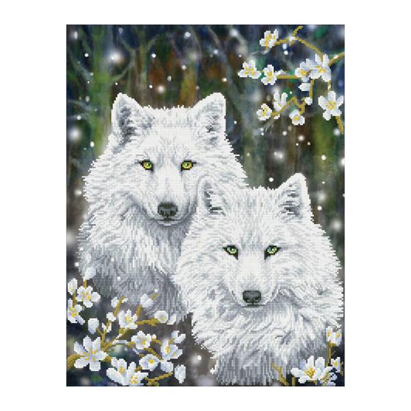 Diamond Dotz Winter Wolves Painting Kit - 51 x 66cm - 036273