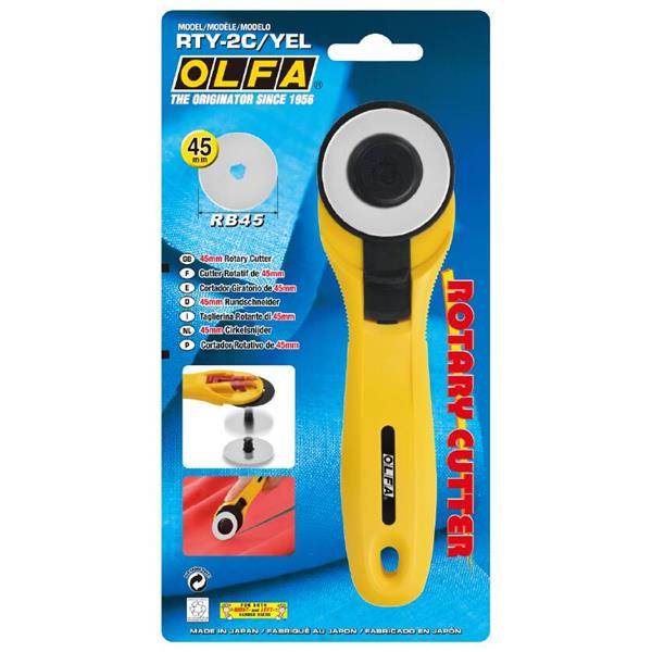 Olfa 45mm Yellow Rotary Cutter - 036537