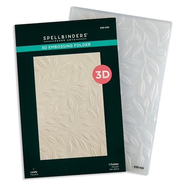 Spellbinders Leafy 5.5x8.5" 3D Embossing Folder - 036879