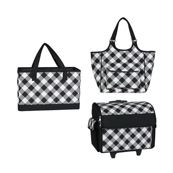 Everything Mary Black & White Check Sewing Storage Bundle - Sewin - 036944
