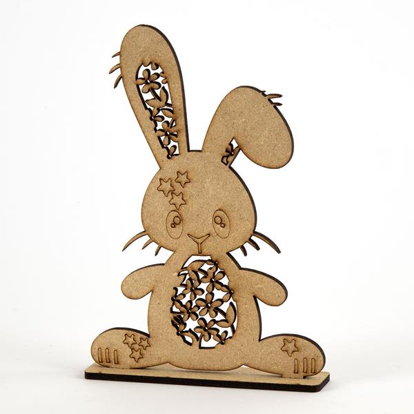 Samantha K Crafts Floral Standing Bunny - Small - 039483