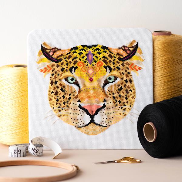 Meloca Designs Mandala Leopard Cross Stitch Kit - 040091