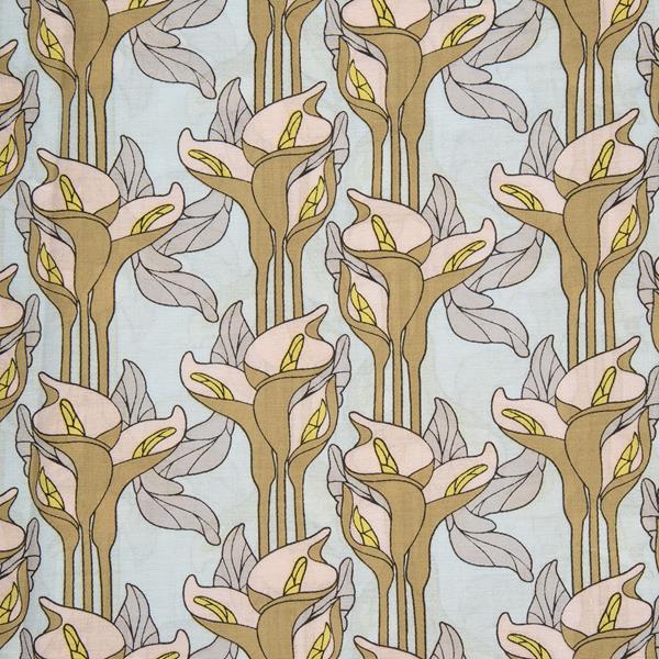 Fabric Freedom 100% Cotton Supreme Lawn - Retro Tulips - 1m x 58" - 040691