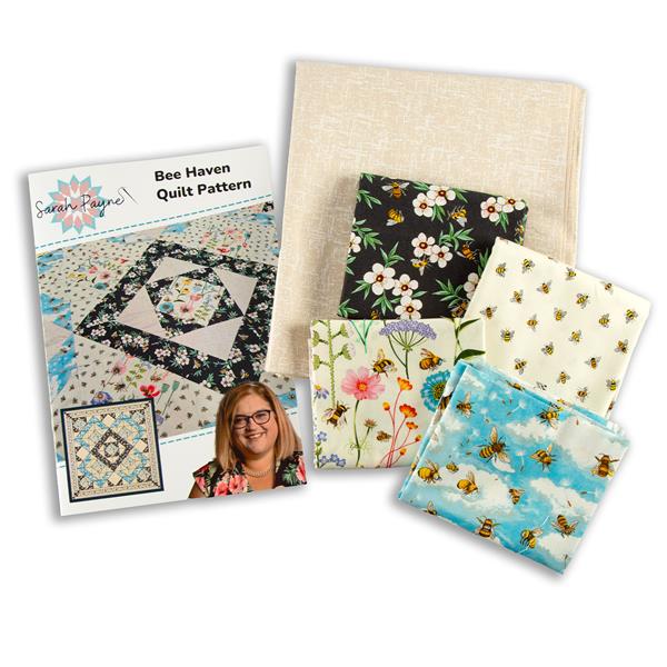 Sarah Payne's Bee Haven Quilt Kit - Includes: Pattern & Fabric - 041496