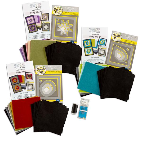 Felt by Clarity Tile Kit Complete Collection with Needles & Threa - 043551