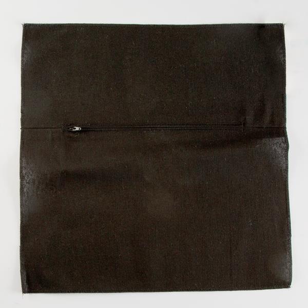 Vervaco 45x45cm Black Cushion Back with Zipper - 043805