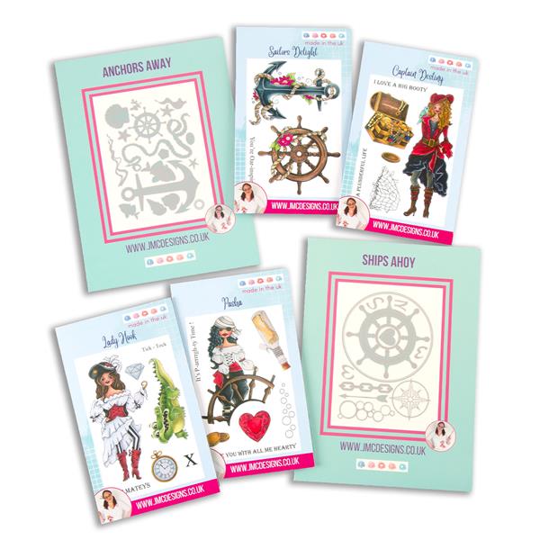 JMC Swashbuckling Sweethearts Collection - 23 Dies & 28 Stamps - 046092