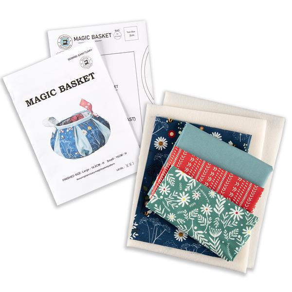 Sewing-Sanctuary Magic Basket Kit - Fabrics, Foam & Pattern - 059212