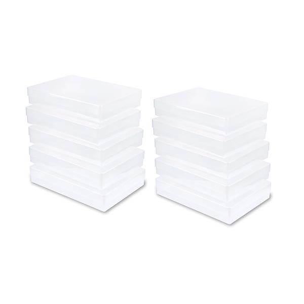 WestonBoxes - 10 A4 Clear Storage Boxes - 063615