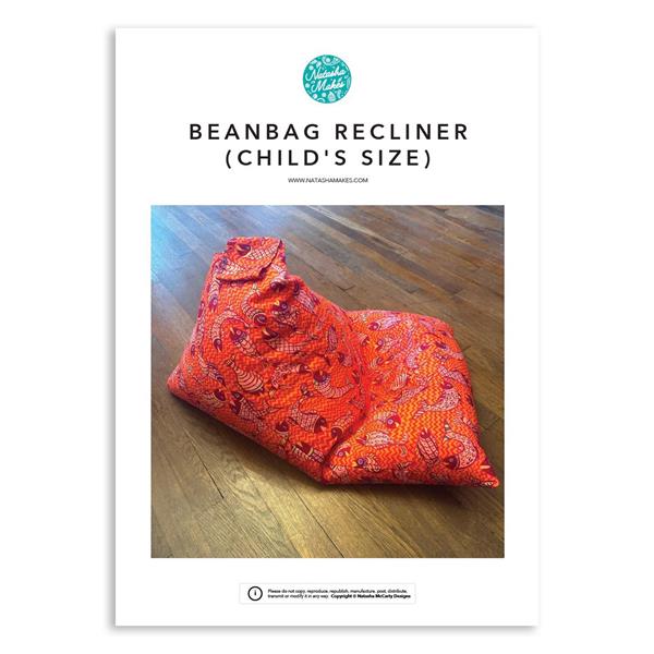 Natasha Makes Child Recliner Bean Bag Pattern - 068705