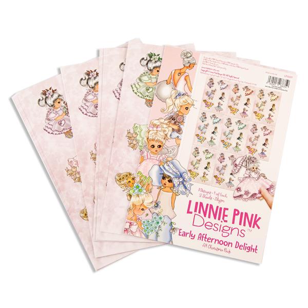 Linnie Pink Early Afternoon Delight A4 Charisma Pack - 32 Sheets - 071858