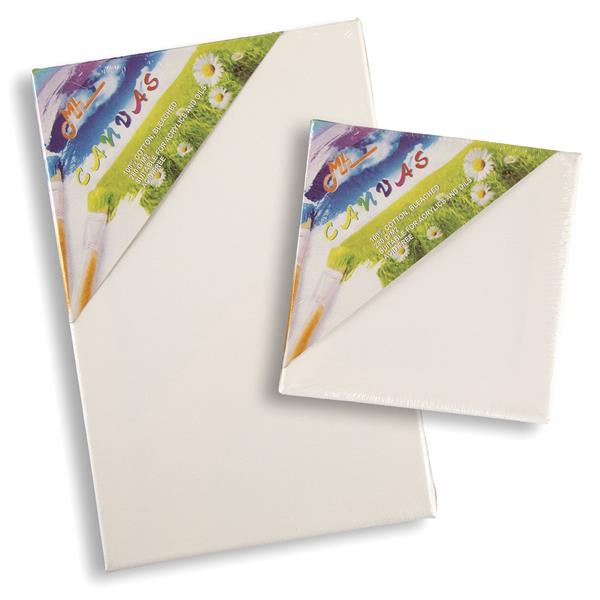 Pentart 2 x White Canvases - 20x30cm and 16.5x16.5cm - 073656