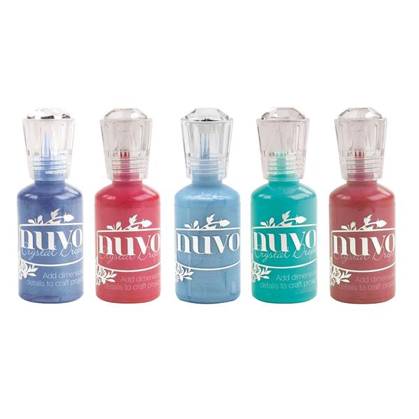 Tonic Studios Nuvo Crystal Drops 30ml 5pc Collection - Reds & Blu - 074242