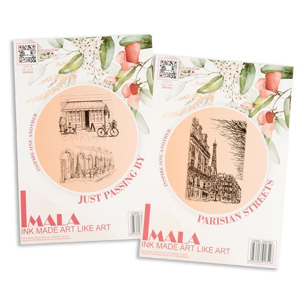 IMALA A5 Stamp Duo - Parisian Street & Just Passing By - 075381