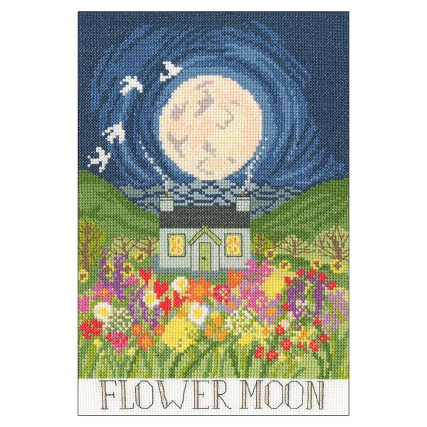 Bothy Threads Flower Moon Counted Cross Stitch Kit - 18 x 27cm - 076045
