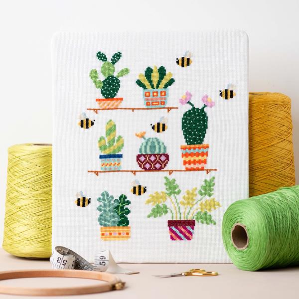 Meloca Designs Cacti & Bee Cross Stitch Kit - 081656