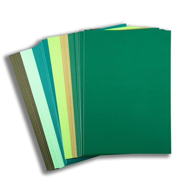 Jellybean Assorted Green Pearl Card - 60 Sheets - 082244