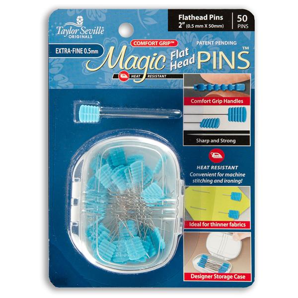Taylor Seville Magic Pins - Flat Head Extra Fine - Pack of 50 - 083044