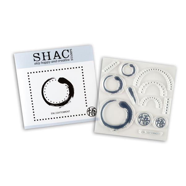Clarity Crafts Barbara's SHAC Enso Enlightenment A5 Square Stamp  - 083783