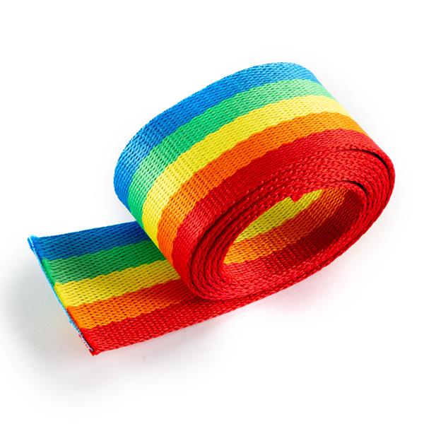 Fabric Freedom Rainbow Webbing - 38mm x 1m - 086390