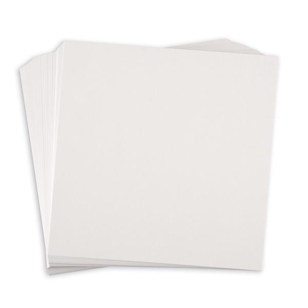 Pink Frog Crafts 20cm x 20cm Ice White Card - 300gsm - 50 Sheets - 090054