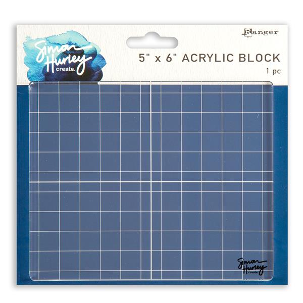Simon Hurley Create - 5x6" Acrylic Stamping Block - 090448
